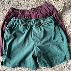 Hollister Athletic Shorts in Green and Purple